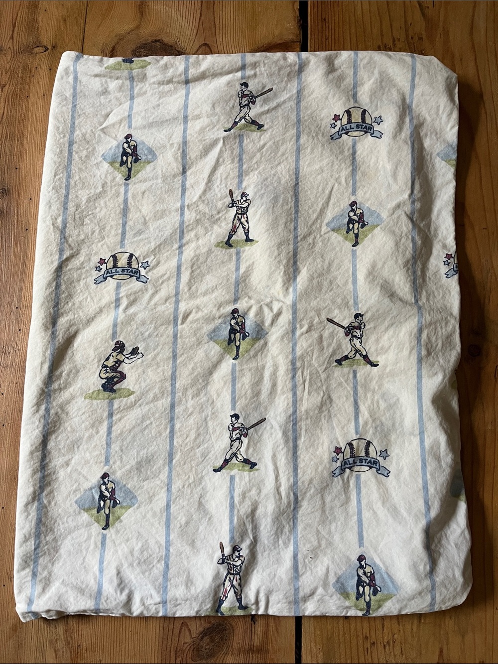 POTTERY BARN KIDS *Standard* Baseball All Star Printed Pillowcase Cover